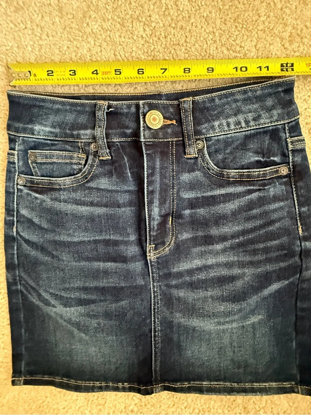 American Eagle Outfitters Women’s Dark Indigo Denim Skirt